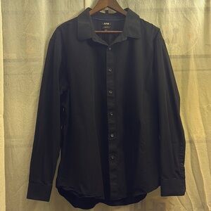 Apt. 9 Men’s Black Dress Shirt Cotton Blend